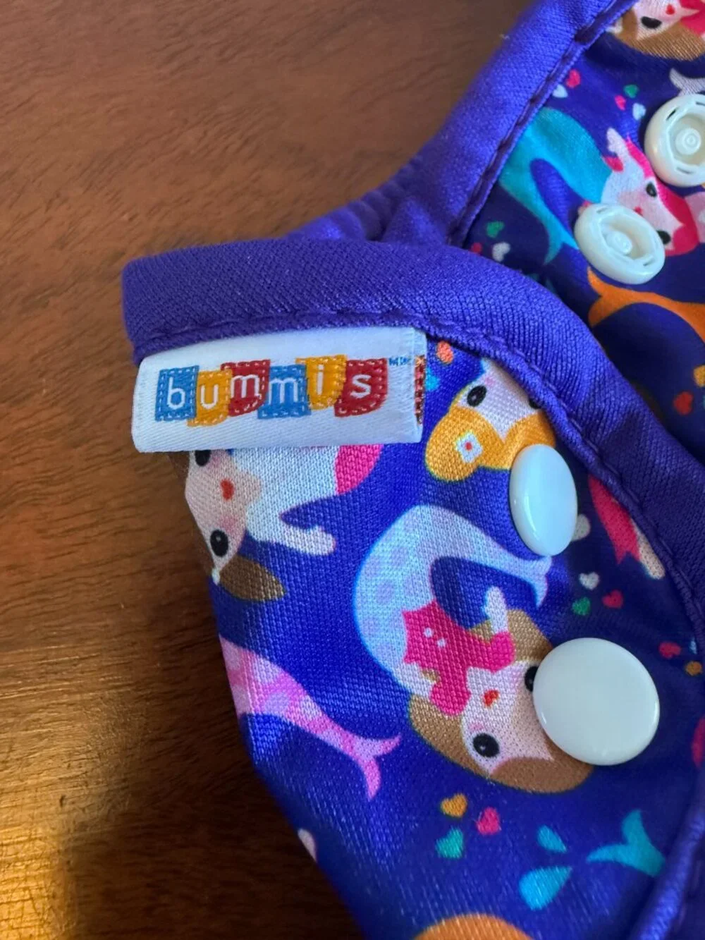 Bummies Mermaid Print Diaper Cover Baby & Toddler